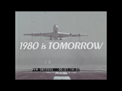 " 1980 IS TOMORROW " 1970 PAST & FUTURE OF LAX LOS ANGELES WORLD AIRPORT SM10555