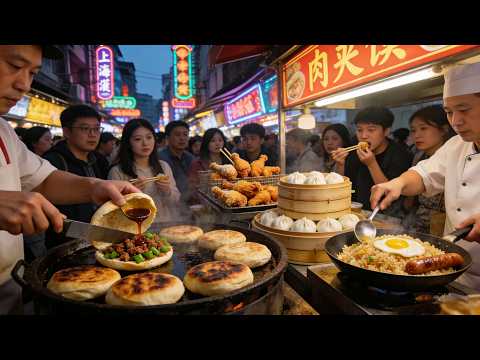 A super popular night market in Shanghai, China, a food paradise for working people!