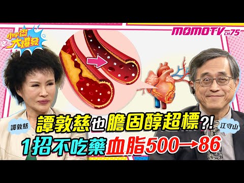 譚敦慈也膽固醇超標 ! 1招不吃藥 高血脂 500→86  !  ft.江守山 醫師 譚敦慈 【小宇宙大爆發】
