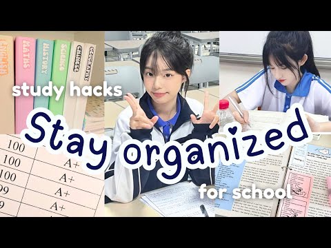 How to stay organized for school ~ [study tips & organization hacks]