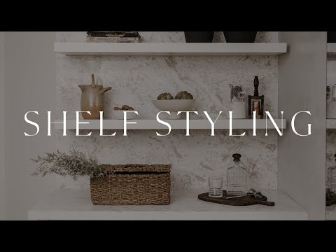How to Style Bar Shelves | Contemporary and Modern Farmhouse