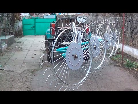 Самодельные грабли "солнышко" от автознахаря (с чертежами)