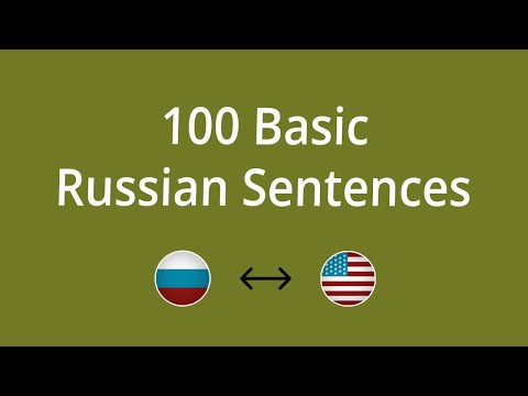 100 Basic Russian Sentences for Beginners - Part 4