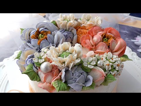 Amazing & Beautiful Homemade Rice Cake (Tteok Cake) - Korean food