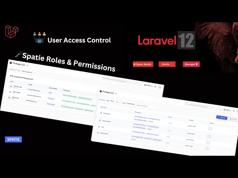🚀 Laravel 12 Spatie Roles & Permissions | RBAC & Multi Login System Demo