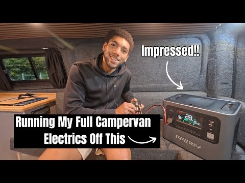 Its Time For The Electrics!  Aferiy p210 & Bluetti Charger 1 Powering My Full Campervan! | Episode.9