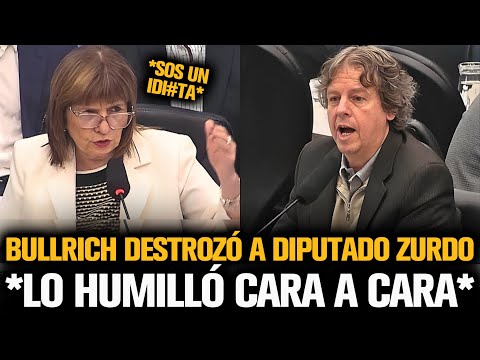 BULLRICH DESTROZÓ A DIPUTADO ZURDO Y LO HUMILLÓ CARA A CARA