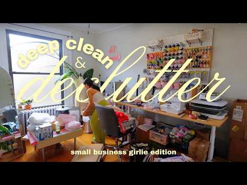 the ULTIMATE deep clean & declutter small biz crafty girlie edition / chatty spring cleaning vlog