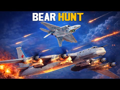 F-22 Raptor On The Loose | Behind Enemy Lines | Tu-95 Bear Strike | Digital Combat Simulator | DCS |