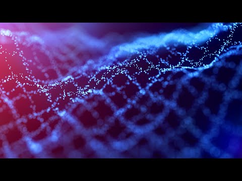 ☄ Particles GRID Displacement Abstract Bokeh Background Video Loop +4K 60FPS PREMIUM Footage