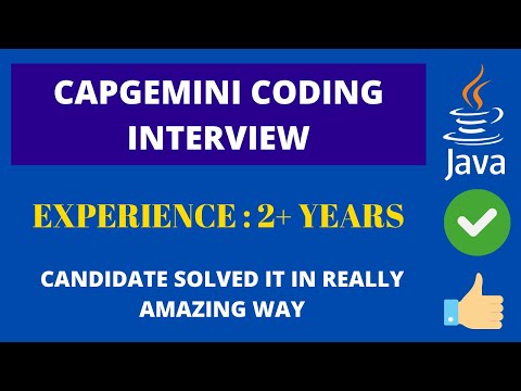 Capgemini Coding Interview Programs | Selected