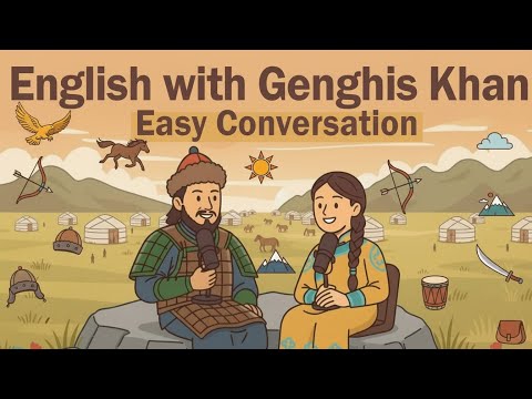 Learn English with Genghis Khan 😲 A1 Listening Practice | Easy Conversation for Beginners