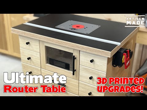 Ultimate DIY Router Table with MASSIVE Storage & 3D Printed Upgrades!  / Woodworking Workshop