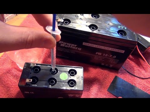 Про восстановление AGM аккумуляторов 🔋(заливаем чистую воду)