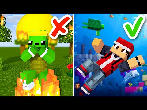 Wir VERBRENNEN wenn uns die SONNE in Minecraft trifft!