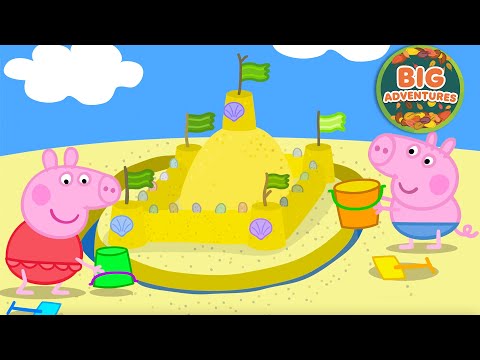 Peppa Pig's GIANT Sandcastle Adventure 🏰☀️ Peppa & George: Summer Beach Days | Cartoon | 49 Mins