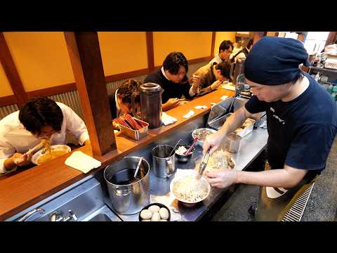 Workers flock to 1kg ramen! The energetic owner runs a 10-seat counter!