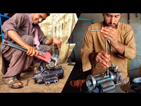 How to Rebuild Truck Power Steering Gear Box || Repairing Power Steering Gear Box & Seal Replacement
