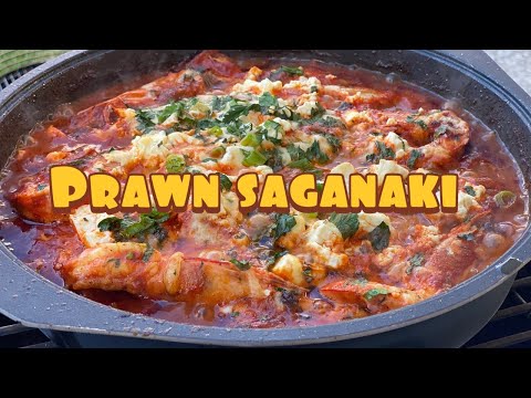 HOW TO MAKE PRAWN SAGANAKI | @therealgreekchef