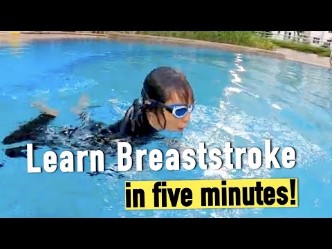 Learn to Swim Breaststroke for Beginner in 5 minutes 🏊🌊🌞