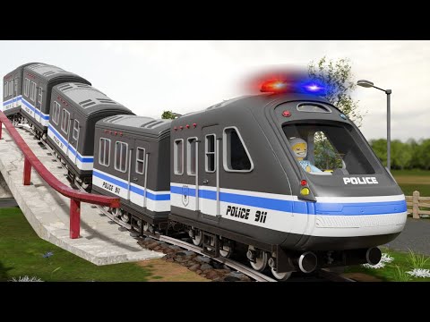 Police Train Chase Thief! | Kids Train Adventure | Choo Choo Train Kids Videos