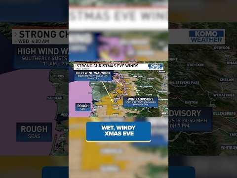 Wet and windy Christmas Eve