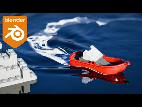 Blender Tutorial – Satisfying LEGO Boat Animation Using Dynamic Paint