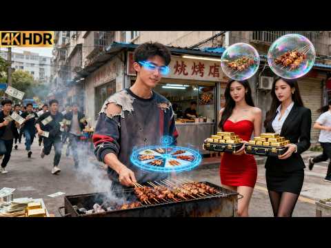 Famine, Poor man Awakens Infinite Food System, Becomes Richest By Selling BBQ To Survive Disaster!