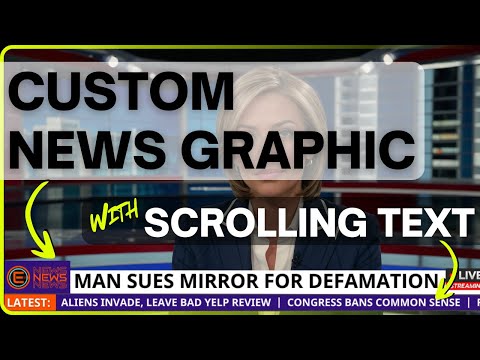 Create a Custom News Graphic (+ Scrolling News Ticker) with CapCut and Canva