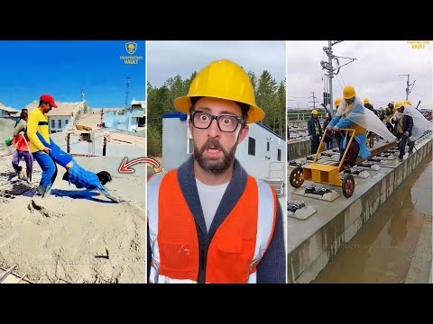 Smart Construction Hacks & Worker Skills – EP12👷‍♂️🔧😲