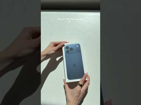 iPhone 17 Pro Max unboxing (deep blue) βοΈ #apple #iphone #iphone17 #iphone17promax #unboxing