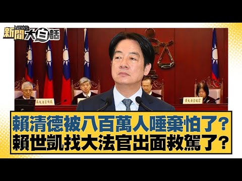 賴清德被八百萬人唾棄怕了？ 賴世凱找大法官出面救駕了？【#新聞大白話】20251220-9｜#羅旺哲 #李柏毅 #毛嘉慶