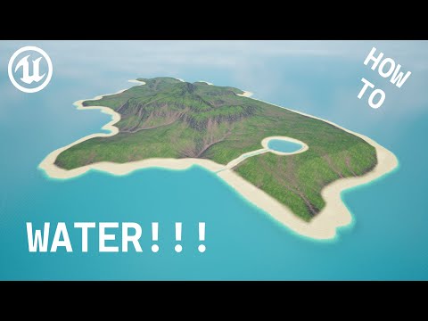How to add water to the landscape - Unreal Engine 5 Tutorial