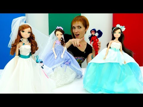 Видео для девочек - Делаем платье для Леди Баг с Машей