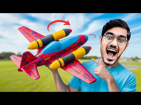 We Made Fuel Powered Mini Airplane   हवाई जहाज में लगाया इंजन   Will It Fly