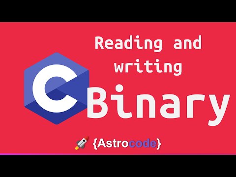 Reading and Writing from Binary Files in C!