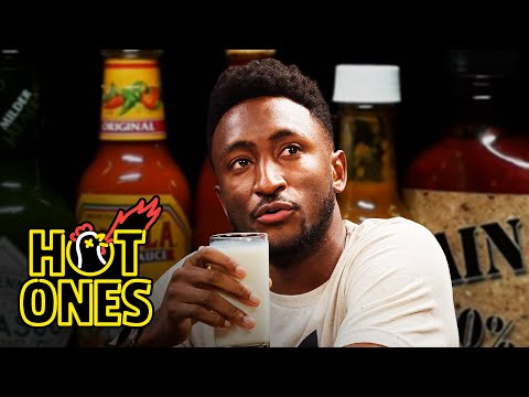 Marques Brownlee Short Circuits While Eating Spicy Wings | Hot Ones