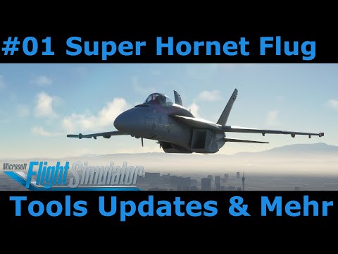 MSFS2020 Planes: #01 Wie fliegt sich die F/A-18 Super Hornet über Las Vegas, kompletter Kaltstart!