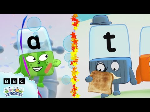 🍎 Foodie Feasts and Delicious Drinks! 🍞 | Reading for Kids | ABC | @officialalphablocks