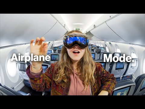 Vision Pro on an AIRPLANE | FULL Travel Experience & Features