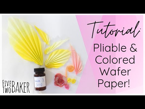 Wafer Paper Conditioning Tutorial ⎸How to Use Edible Wafer Paper on Cakes