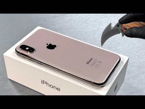 iPhone Xs Gold Stainless Steel Unboxing in 2025 and First Impressions! + Accessories! Aesthetic ASMR