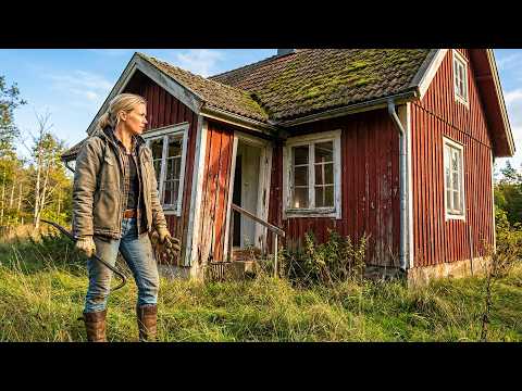 Woman Restores OLD Abandoned Wood House from Scratch | Start to Finish by@annasgmlindgren​