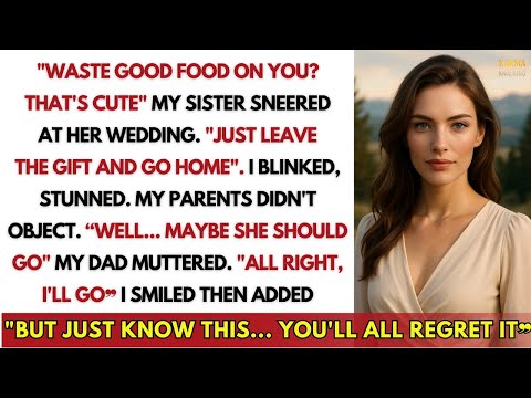 At My Sister’s Wedding, She Refused Me Food and Mocked Me — My Parents Agreed But Then My Family…