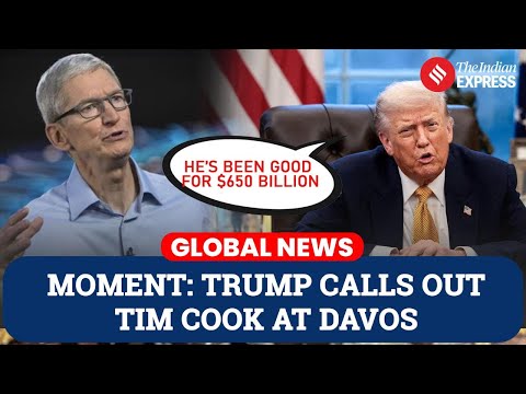 VIRAL: "HE’S BEEN GOOD FOR $650B": Trump Spotlights Tim Cook in Massive Davos Victory Lap