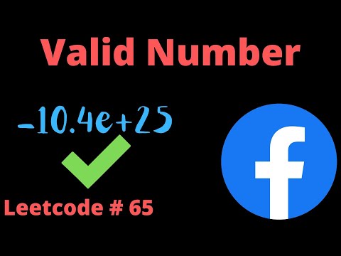 VALID NUMBER | LEETCODE #65 | PYTHON SOLUTION