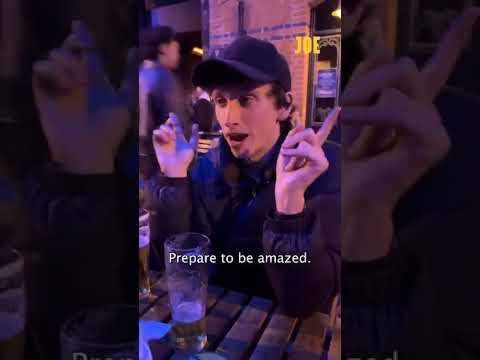 How could he drink Guinness from a BAG? 😭