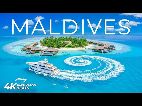 Maldives 4K – Crystal Clear Waters & Yacht Cruising, Deep House Chill Music & Island Vibes
