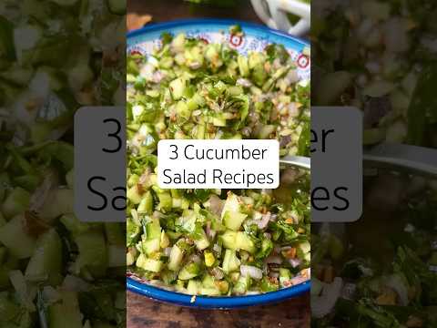 3 Cucumber Salad Recipes you need to make! #cucumbersalad
