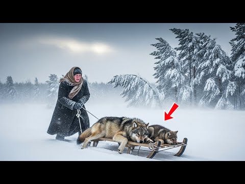 Старуха тащила волков через пургу — но они спасли её от смерти